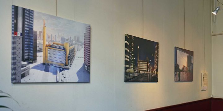 Exhibition of images of Dudok's Bijenkorf department store at the Nivon cafe in Rotterdam