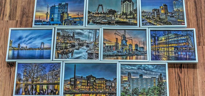 Selection of photographs with the theme of Rotterdam on the edges of the night