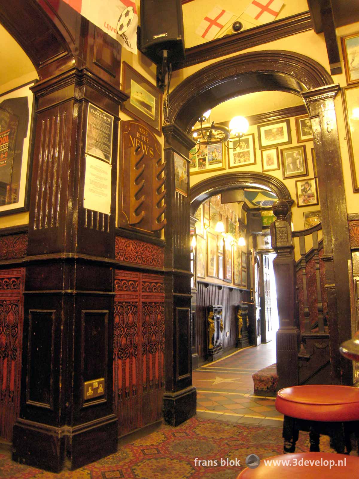 Popular on Pinterest: photo of the interior of a pub in Liverpool, frequented by the Beatles and others