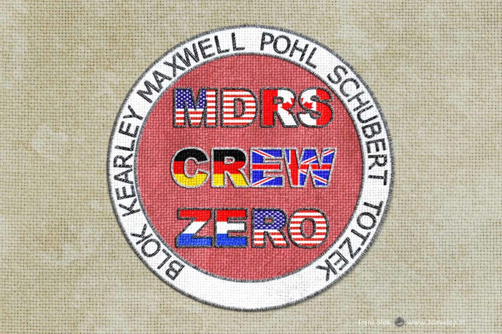 Virtual mission patch for Crew Zero at the Mars Desert Research Station in Utah, as illustration for a collection of space quotes