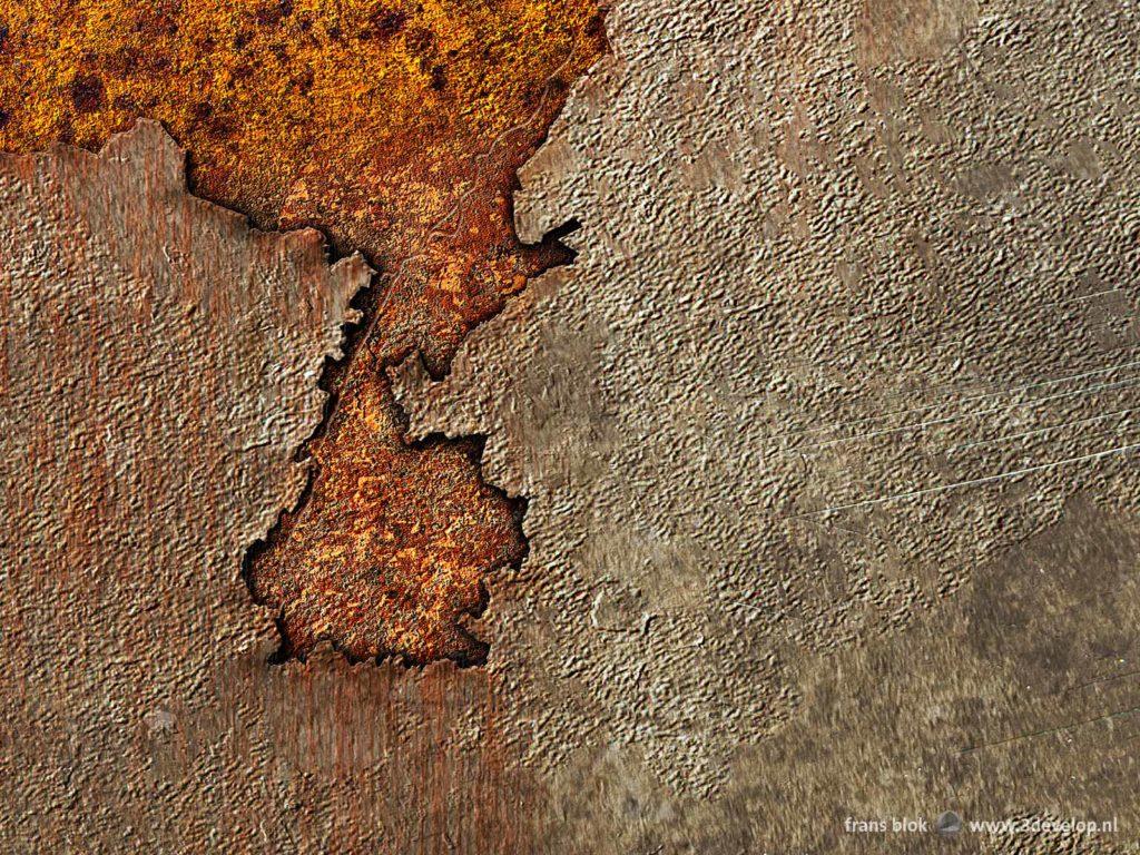 Detail of the Rust Map of the Netherlands, with the province of Limburg and parts of Belgium and Germany