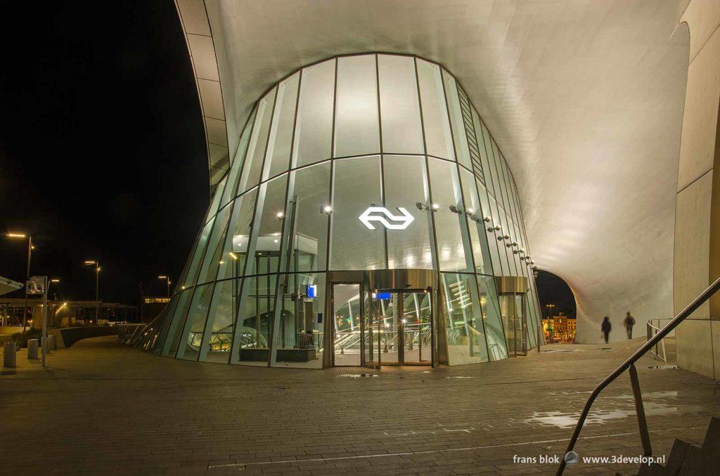 A side entrance of the railway station in Arnhem, The Netherlands