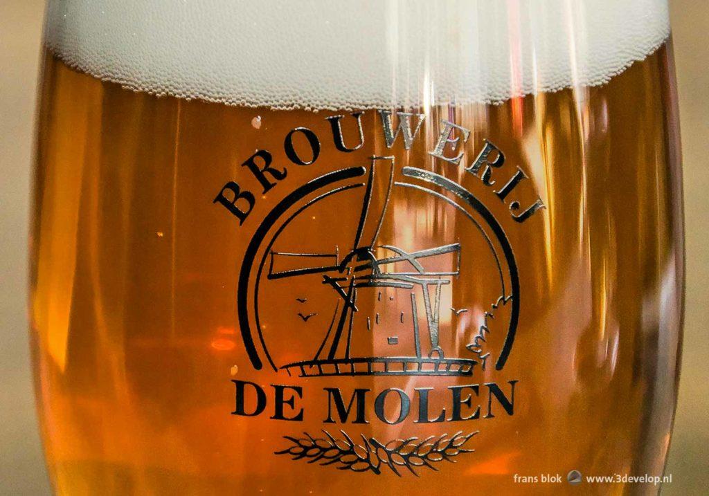 Close-up of a glass of beer by De Molen brewery in Bodegraven, The Netherlands