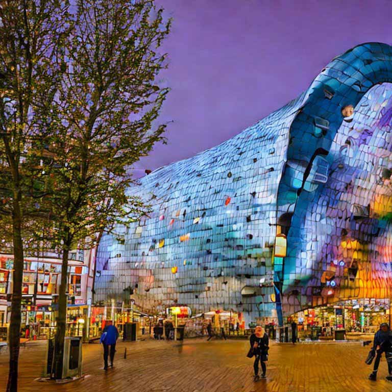 Markthal in Rotterdam, made with AI Stable Diffusion