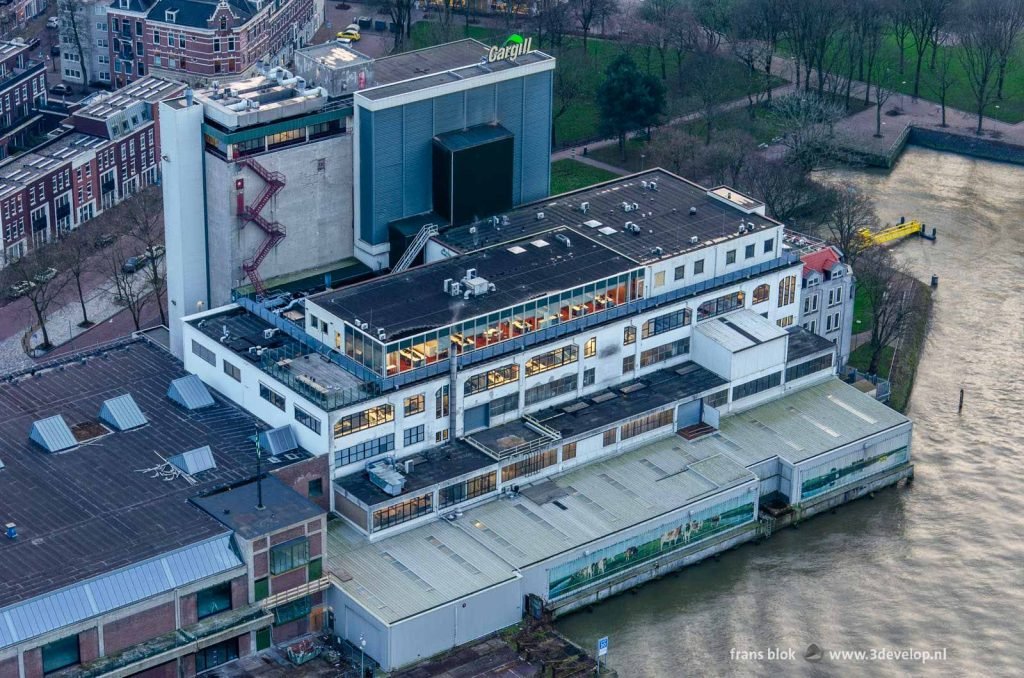 The factory and silo of Cargill in Rotterdam-Katendrecht