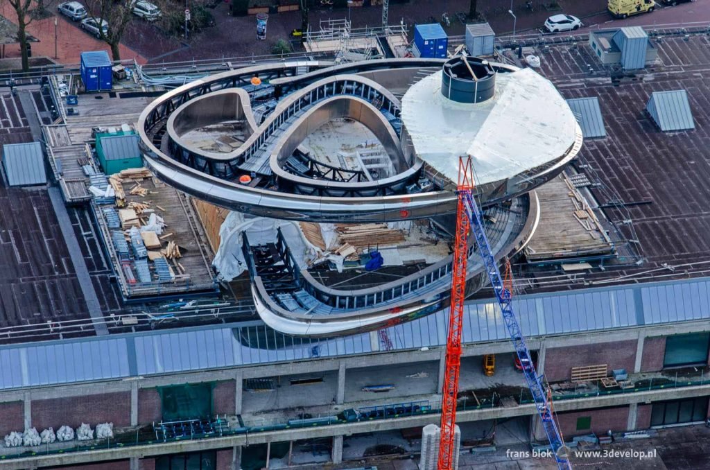 The Migration museum with viewing platform in Rotterdam, under construction