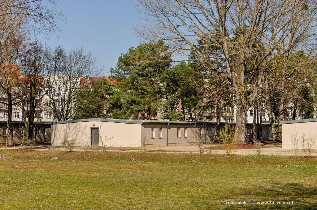 Camp of barracks for the housing of forced laborers during the second world war in Berlin